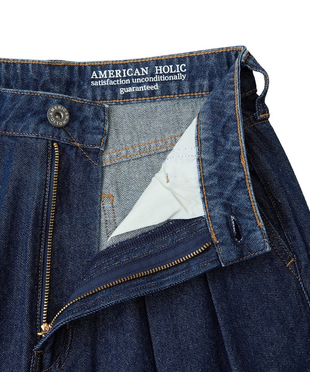 AMERICAN HOLIC ウエストタックデニムパンツ 