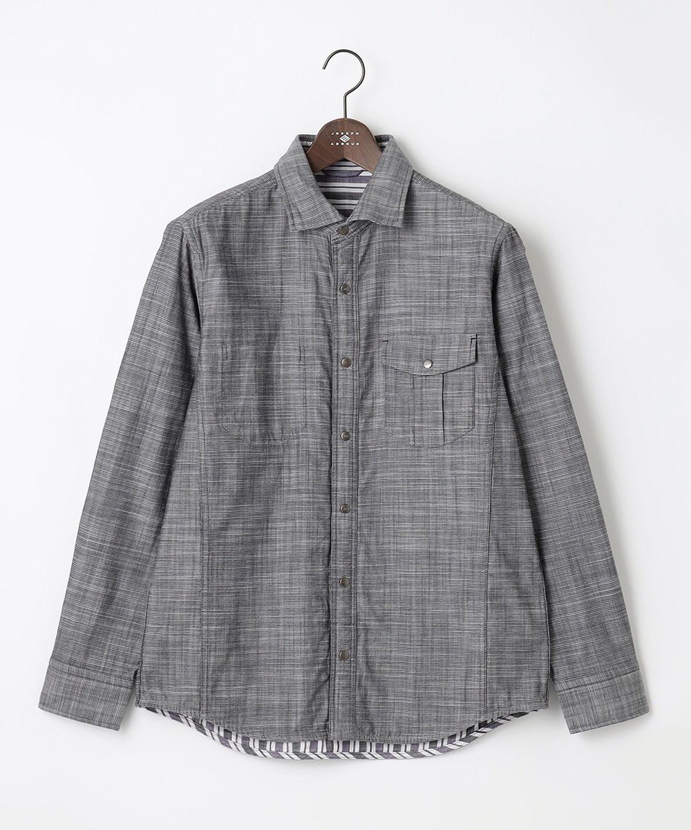JOSEPH ABBOUD 【人気！1枚で2通りの着こなし】定番 リバーシブルシャツ 