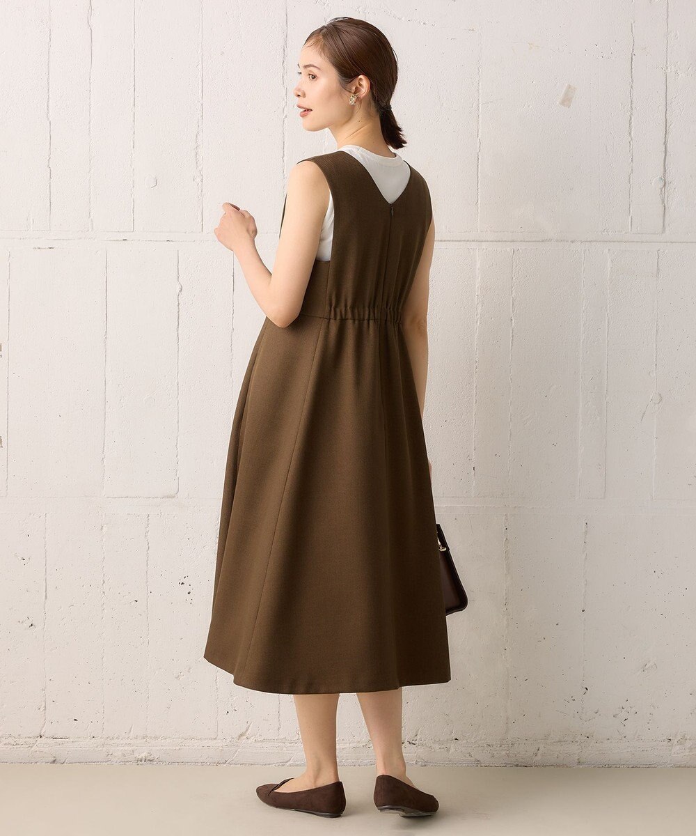 組曲 ウールライクスポンディッシュ ジャンパースカート 