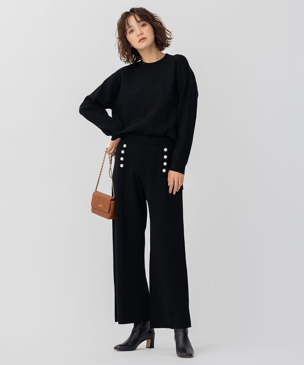 23区 【CLASSY.1月号掲載】ウールブレンド ニット パンツ 