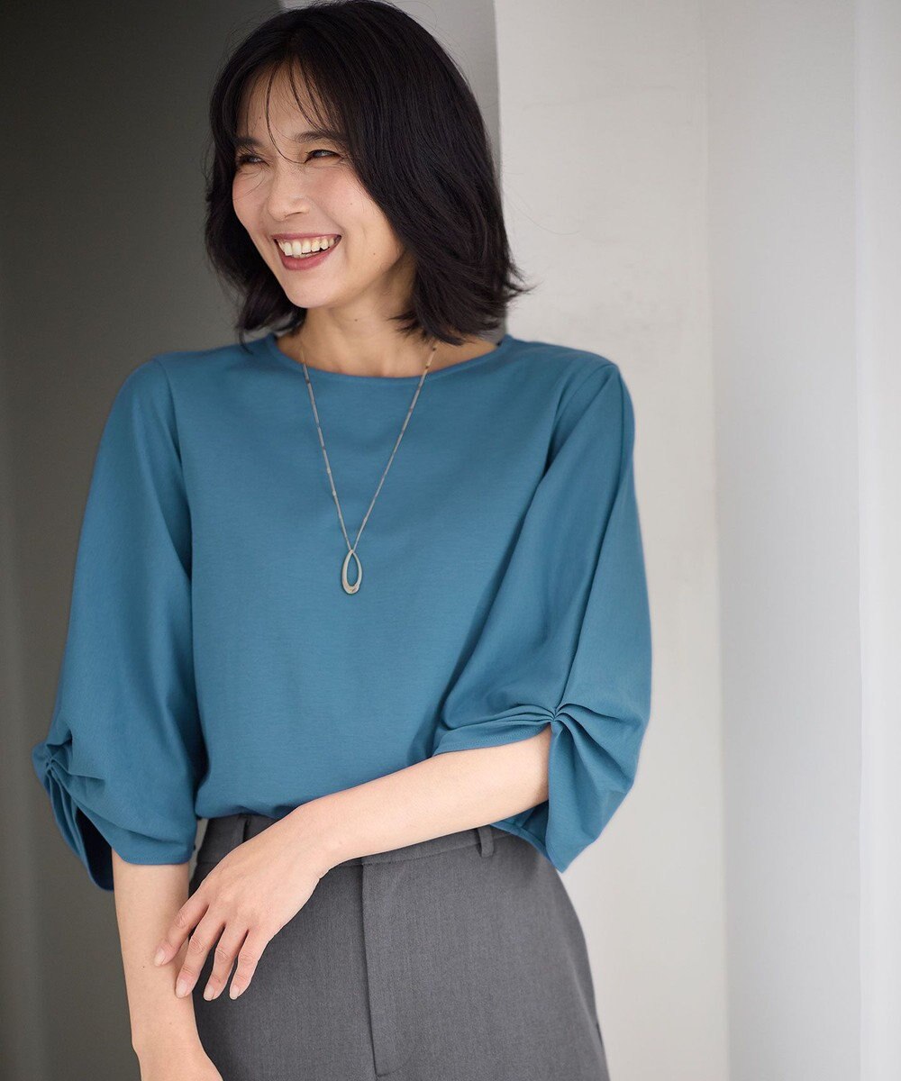 ANY L 【洗濯機可】シルケットスムースタックスリーブプルオーバー 