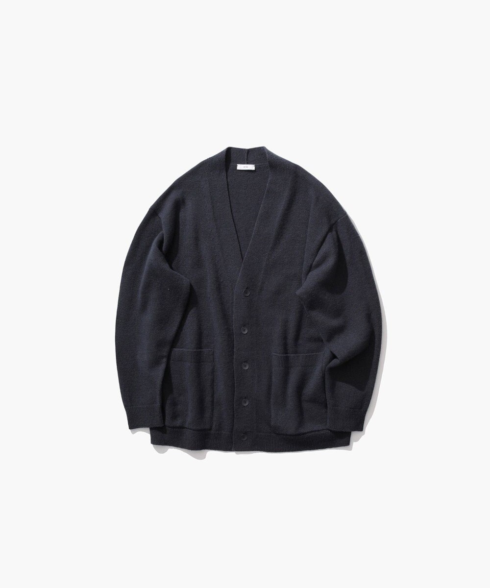 ATON WOOL COTTON BRUSHED | オーバーサイズカーディガン - UNISEX 