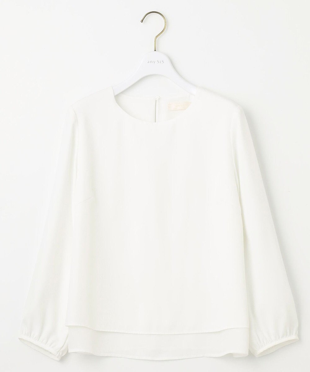 ANY SIS 【洗える】レイヤードヘム ブラウス 
