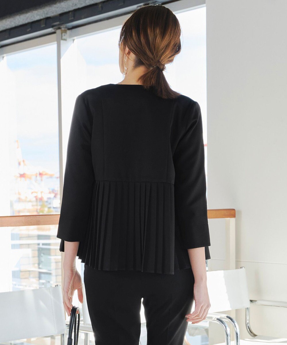 Tiaclasse L 【洗える】プリーツジャケット 