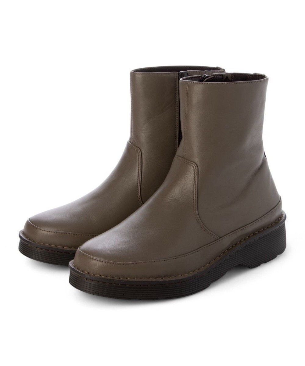 ing <ing>【WEB限定】ボリュームソールラウンドショートブーツ 