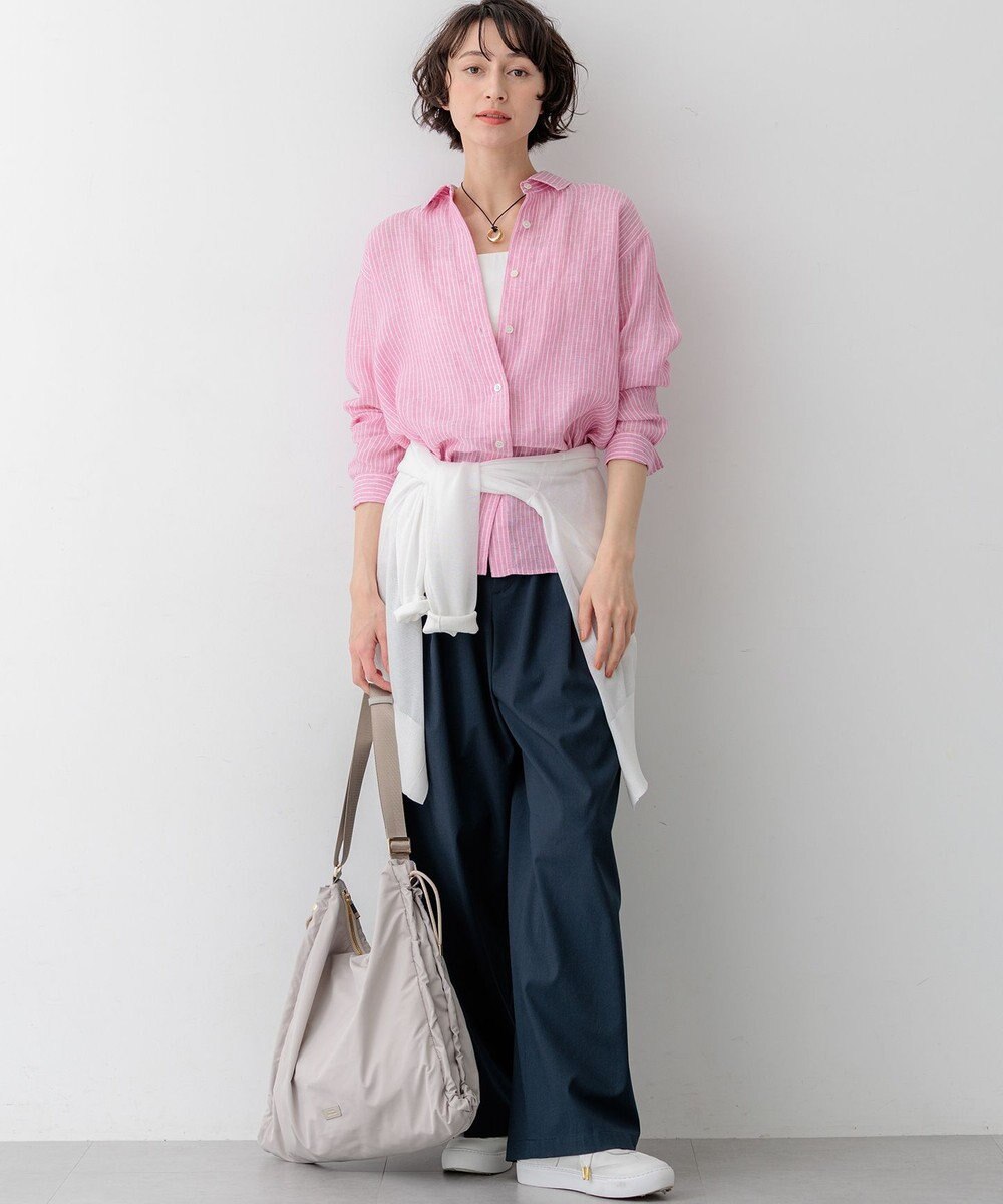 23区 【先行予約】LIBECOリネン ベーシック シャツ 