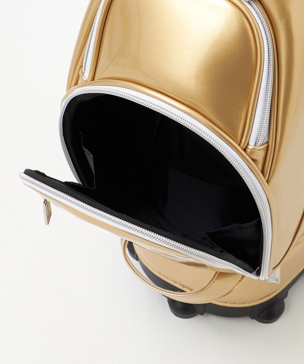 23区GOLF 【UNISEX】エレガントエナメルキャディバッグ　キャスター付きで移動もラクチン 