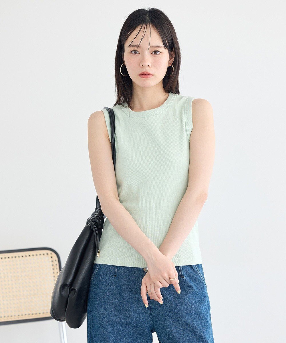 earth music&ecology 【WEB限定】リブタンクトップ 