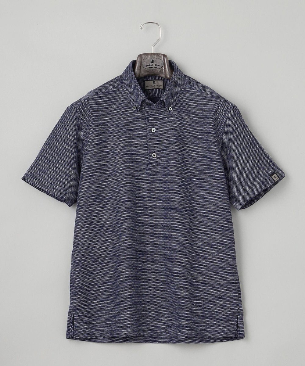 GOTAIRIKU 【麻混の清涼感】ノルマンディーリネン ボタンダウンポロシャツ(24年モデル) 