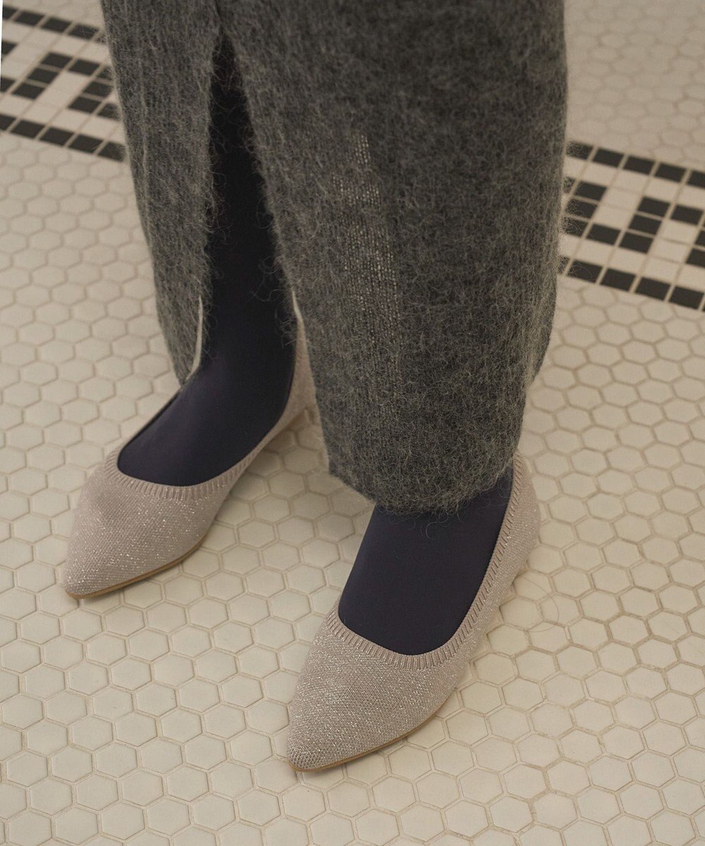 steppi 【洗える/撥水】グリッター ポインテッド パンプス 