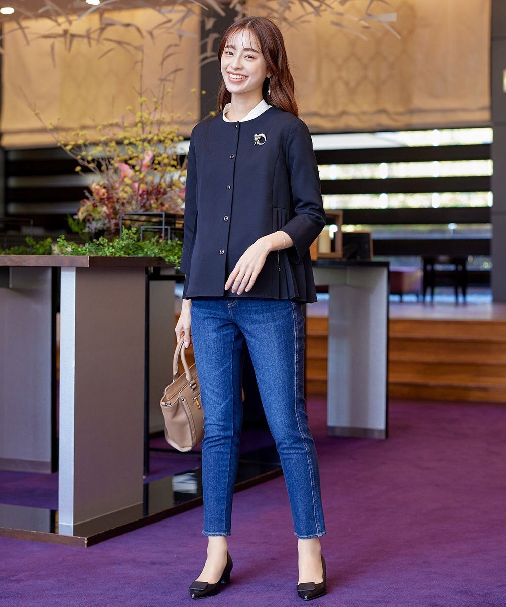 Tiaclasse L 【洗える】プリーツジャケット 