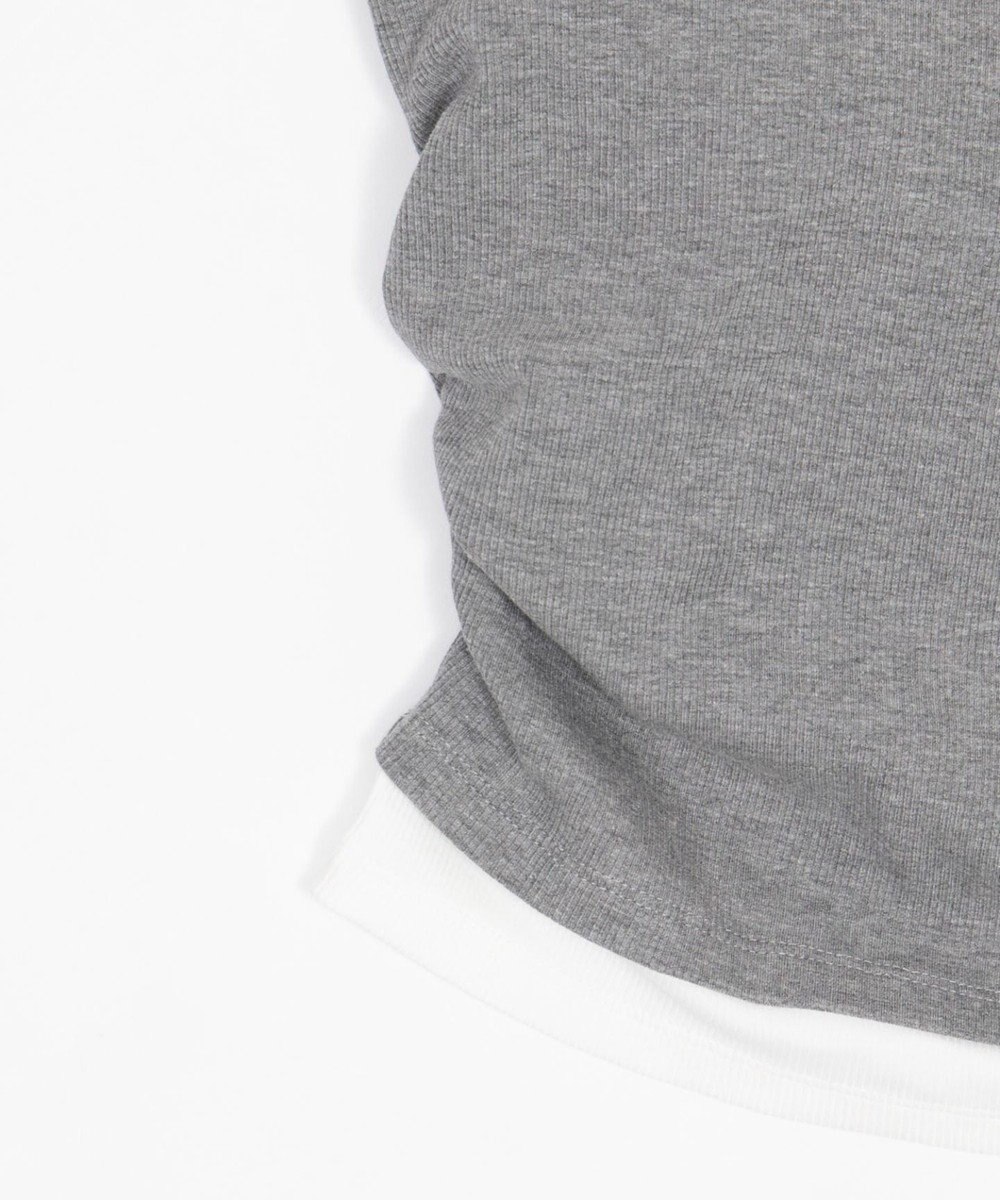 WEGO 【カップ付き】レイヤードデザインカップインタンク 