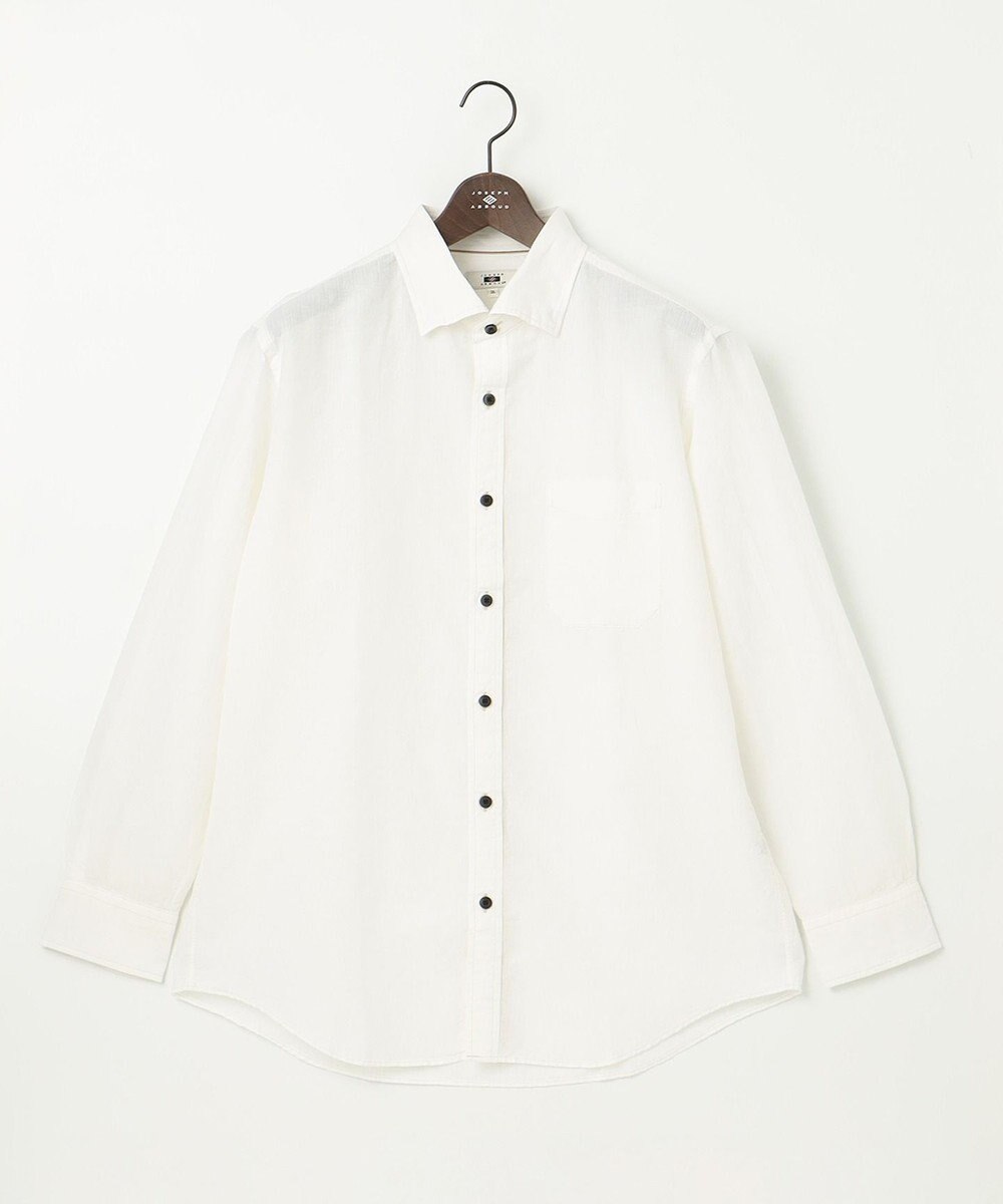 JOSEPH ABBOUD 【キングサイズ・カラー豊富/サステイナブル】リヨセルリネンサッカーシャツ 