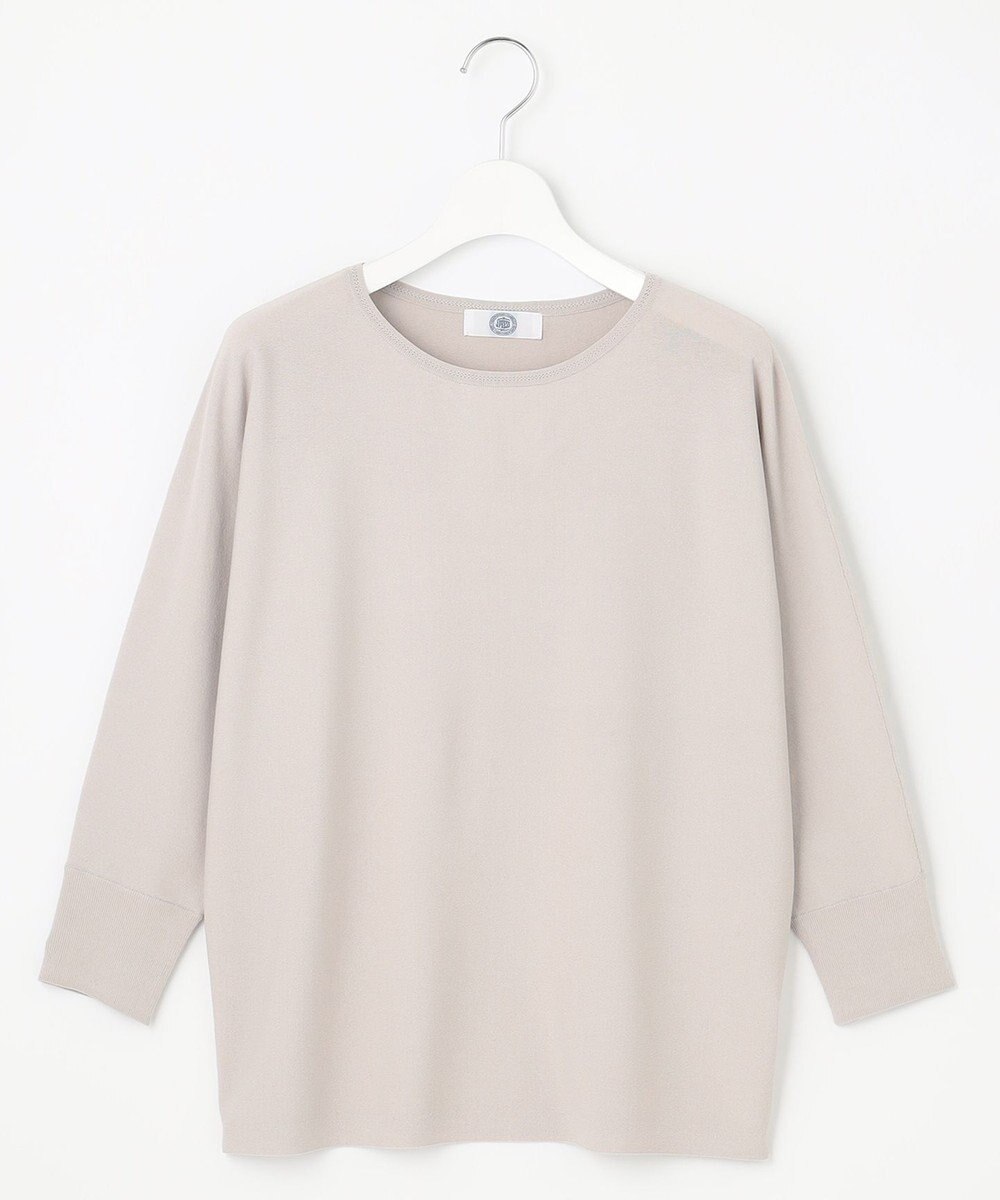 J.PRESS LADIES S 【洗える】 レーヨンエリートストレッチ ドルマンスリーブ ニット 