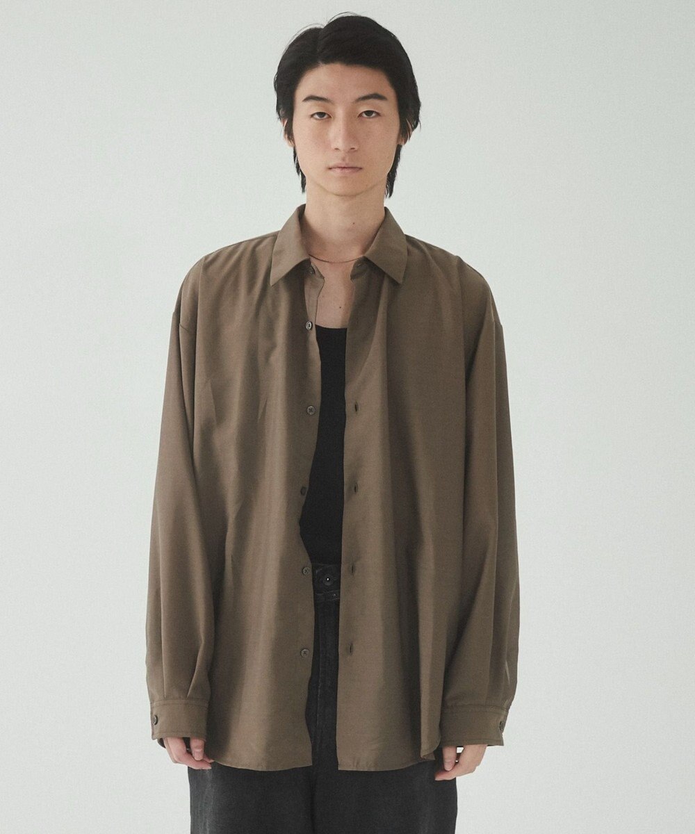 WEGO 【ユニセックス着用ITEM/SMLサイズ展開/冷房対策/紫外線対策】シアーBIGシャツ 