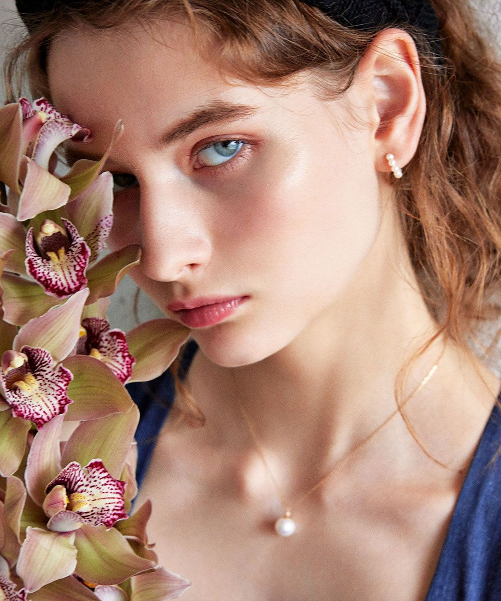 TOCCA 【WEB限定】NOBLE PEARL NECKLACE K10淡水パール ダイヤモンド ネックレス 