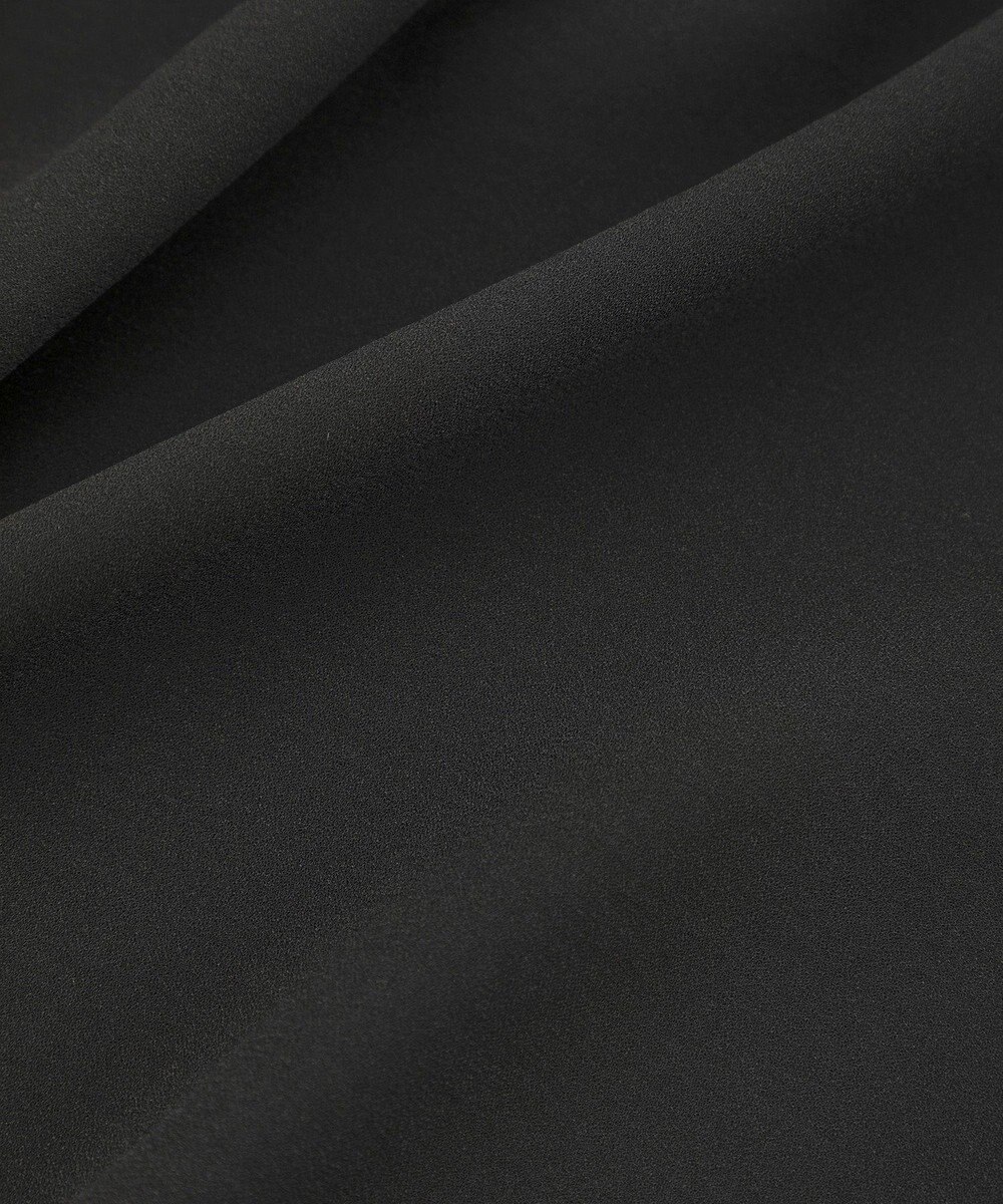 YECCA VECCA リブMIXジョーゼットブラウス 