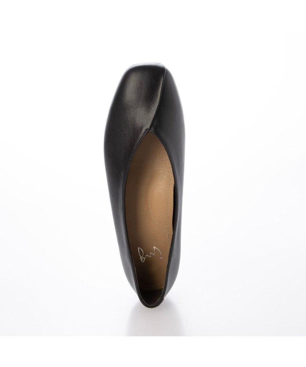 ing <ing>【WEB限定】スクエアトゥVカットフラットシューズ 