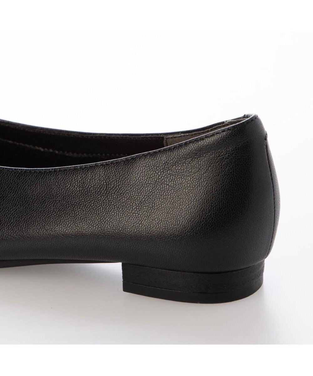 ing <ing>【WEB限定】スクエアトゥVカットフラットシューズ 