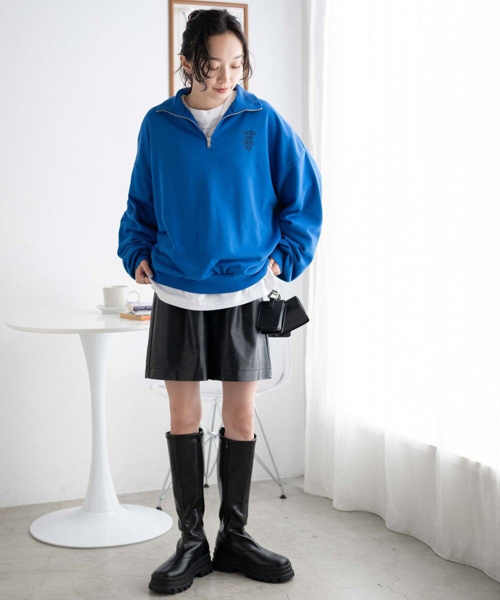 WEGO ハーフジップBIGスウェット 