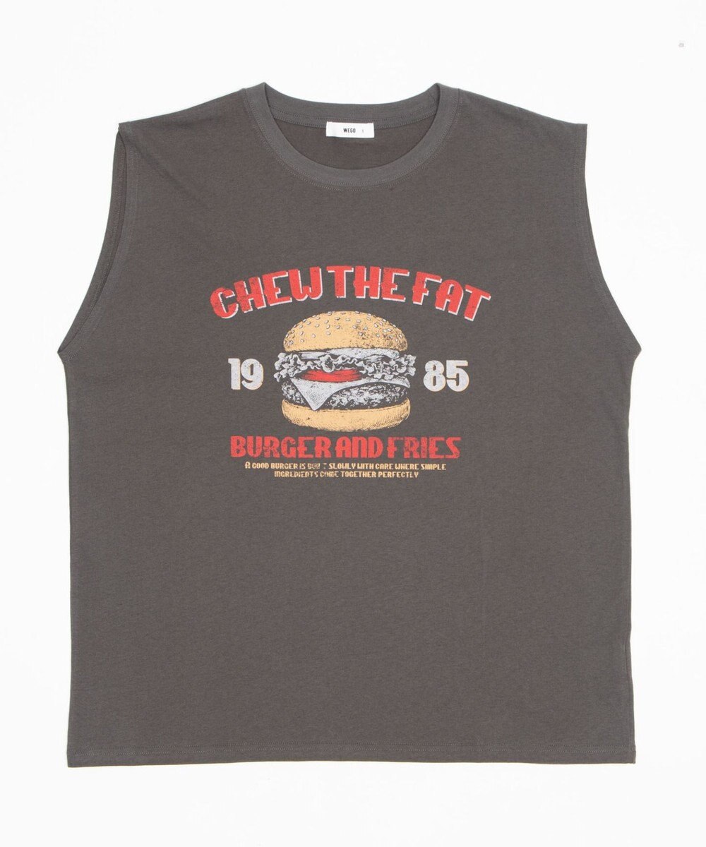 WEGO 【ユニセックス着用ITEM/MLサイズ展開】グラフィックBIGノースリーブ 