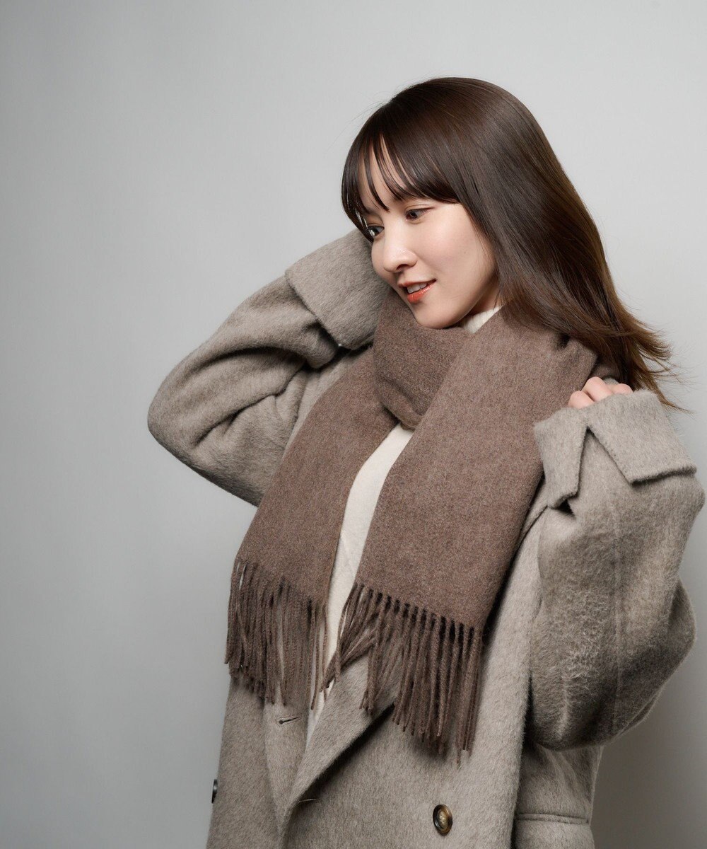 MOONBAT プラスムーンバット (+moonbat) カシミヤ100％無地ストール 洗える 190㎝×50㎝ 