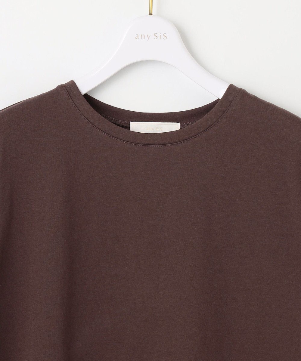 ANY SIS S 【WEB・一部店舗限定】サテンコンビ プルオーバー 