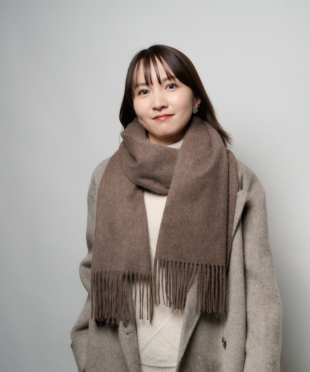 MOONBAT プラスムーンバット (+moonbat) カシミヤ100％無地ストール 洗える 190㎝×50㎝ 