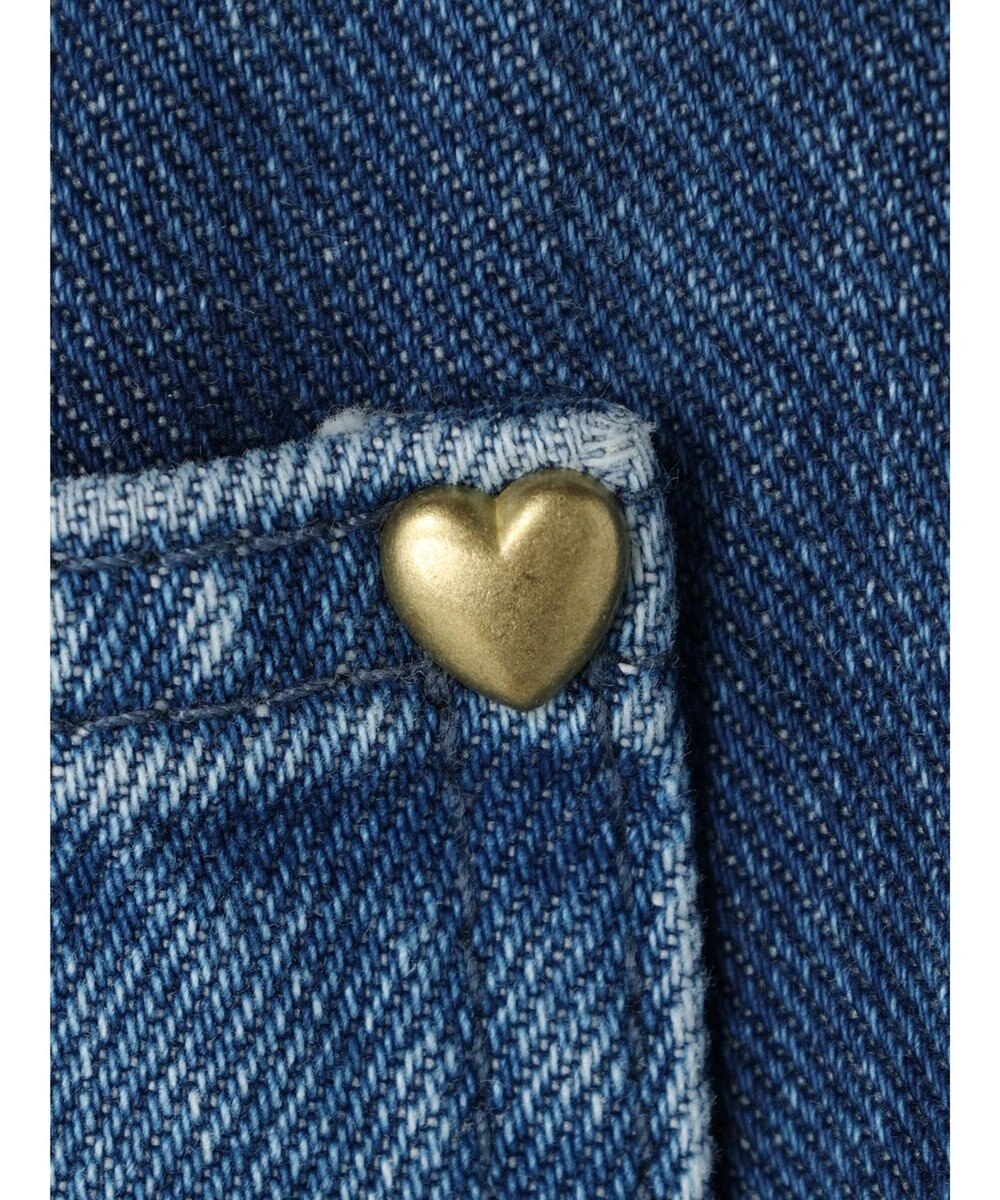 earth music&ecology Ｌｅｅ×ｅ．ｍ．ａ．ｅ　切替デニムフレアパンツ 