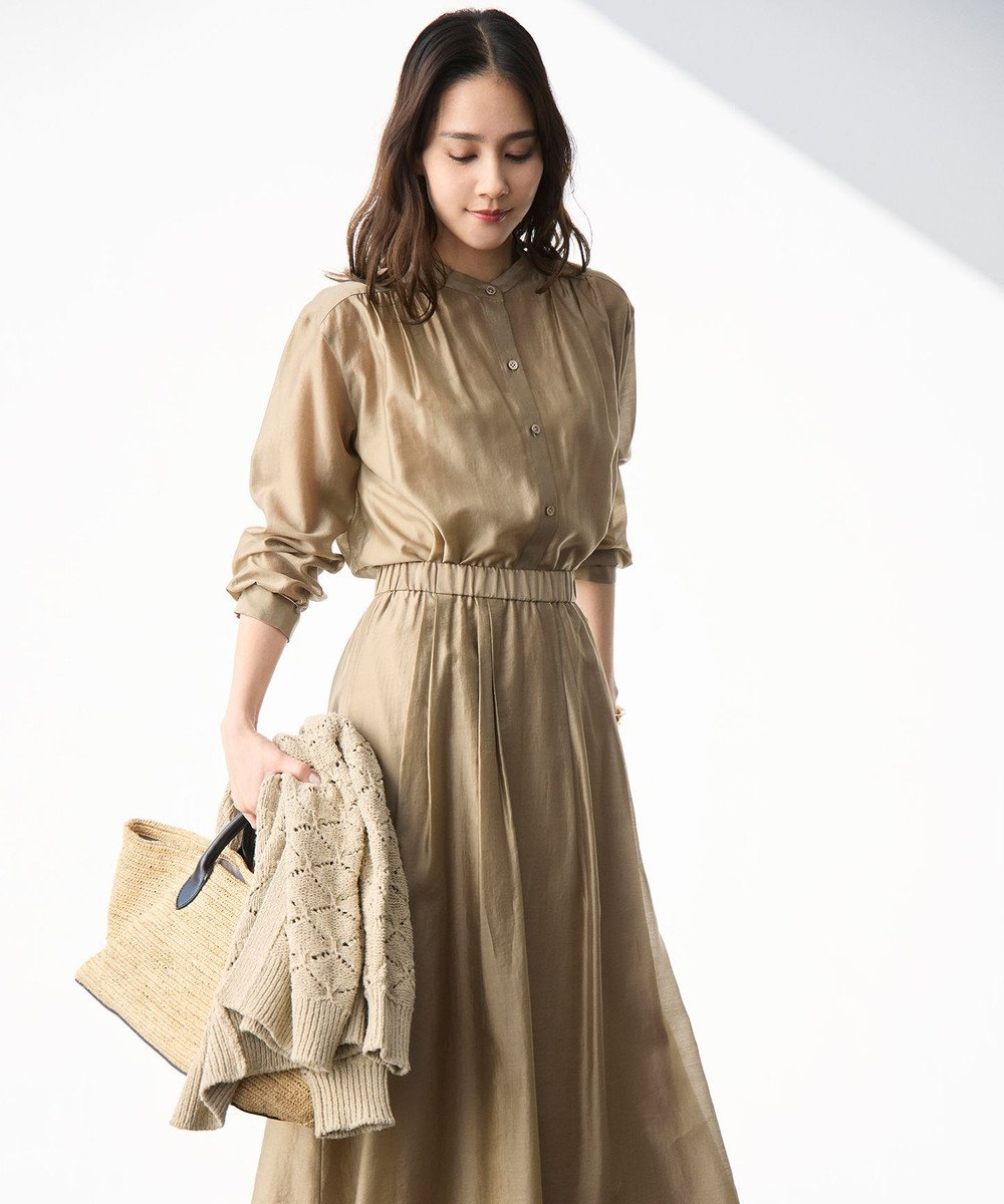 自由区 L エアリーローンプレーン ブラウス 