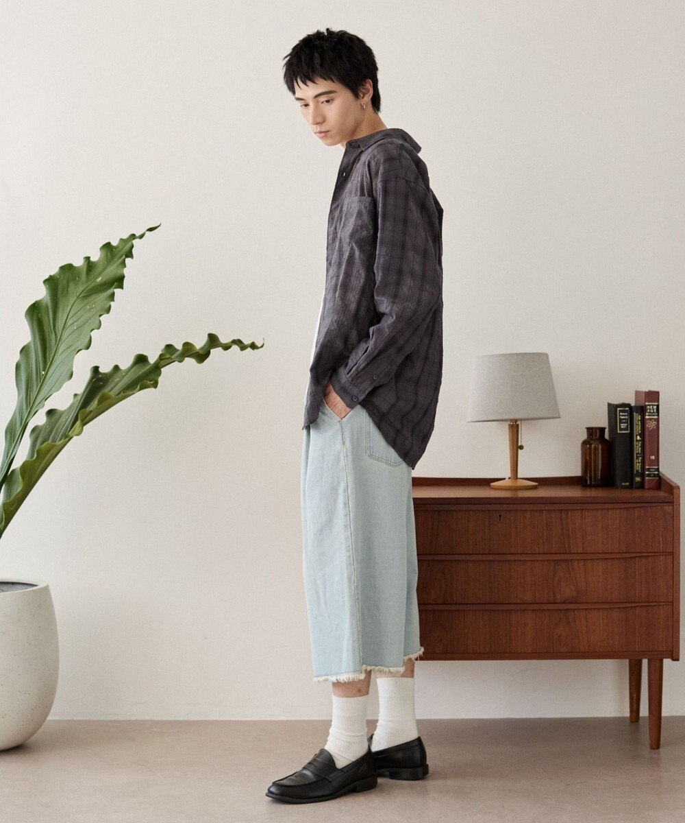 WEGO クリンクルチェックシャツ（LS） 