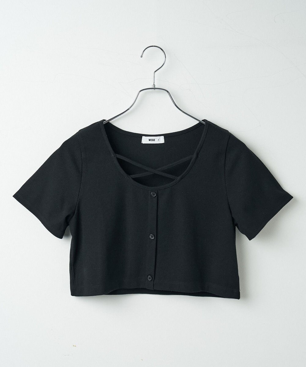 WEGO フロントクロスショートリブT 