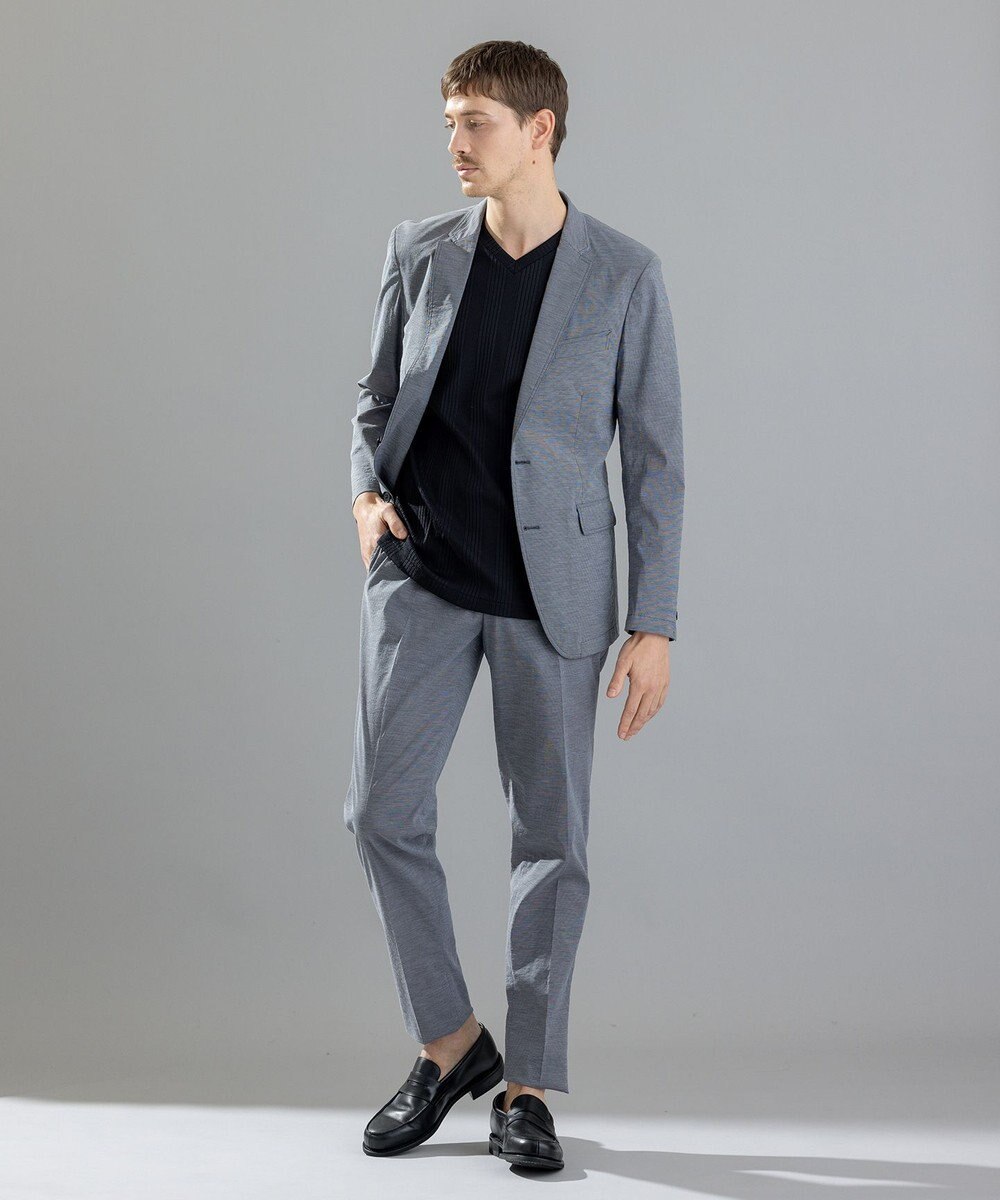 JOSEPH HOMME テックリブジャージー　Vネック半袖カットソー 