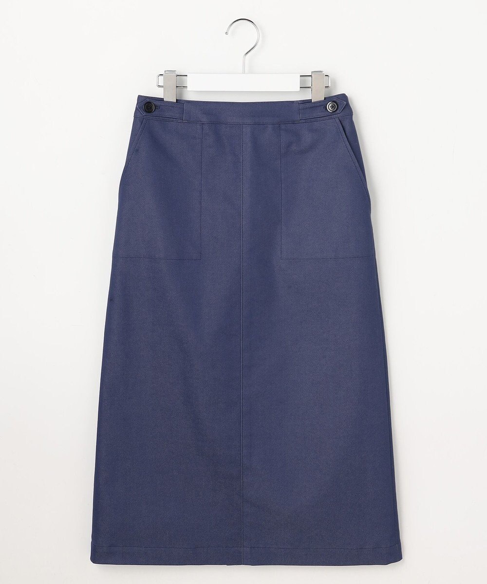 J.PRESS LADIES L 【WEB限定カラーあり】TCシャンブレーサテンST ナロー スカート 