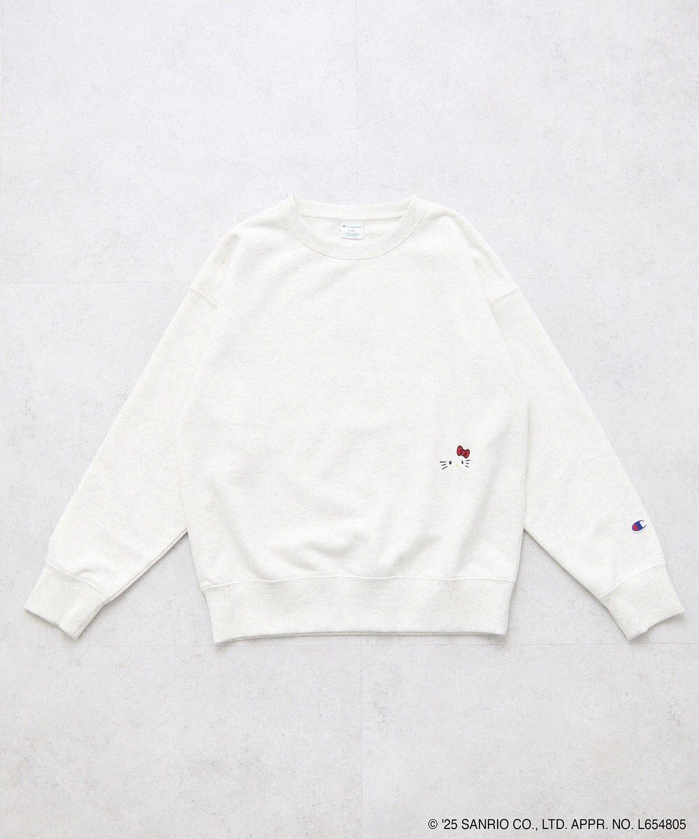 earth music&ecology チャンピオン　ハローキティ×ｅｍａｅ裏毛プルオーハ 