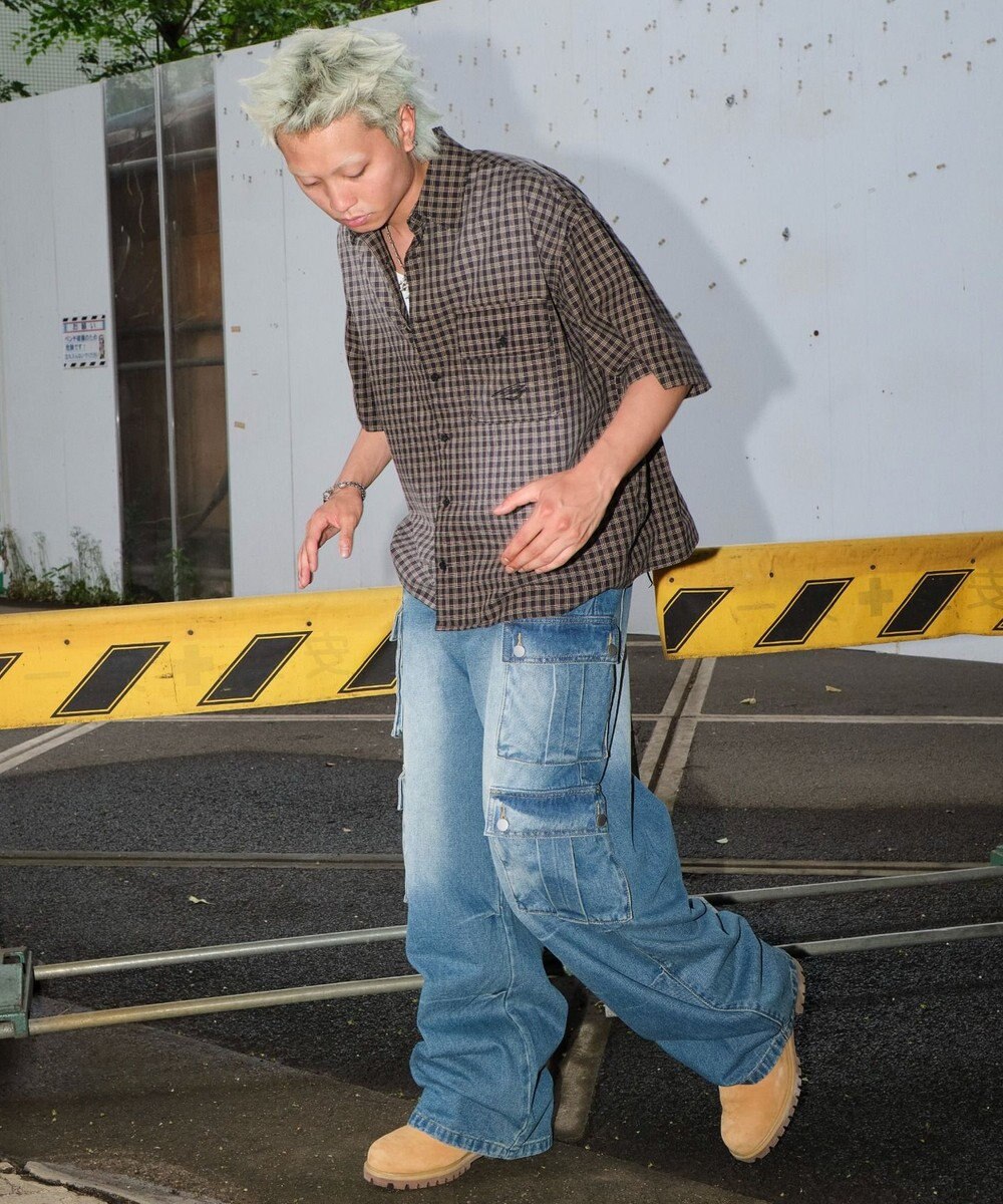 WEGO マルチポケットデニムパンツ 