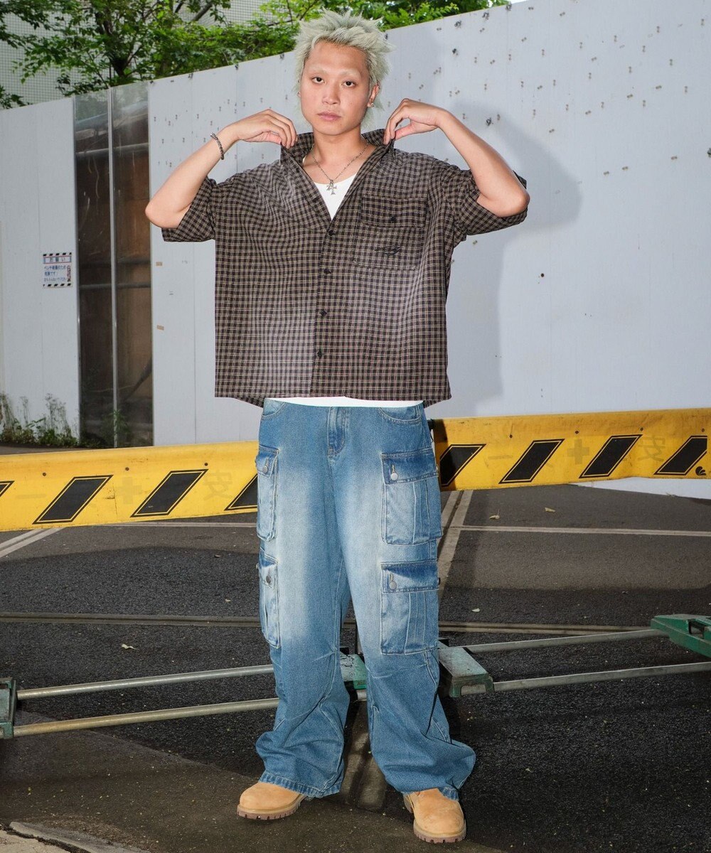 WEGO マルチポケットデニムパンツ 