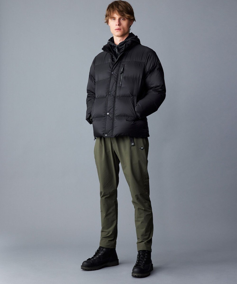 JOSEPH ABBOUD MOUNTAIN 【軽量/撥水/7ポケット/INフード】ナイロンリップ ダウン ジャケット 