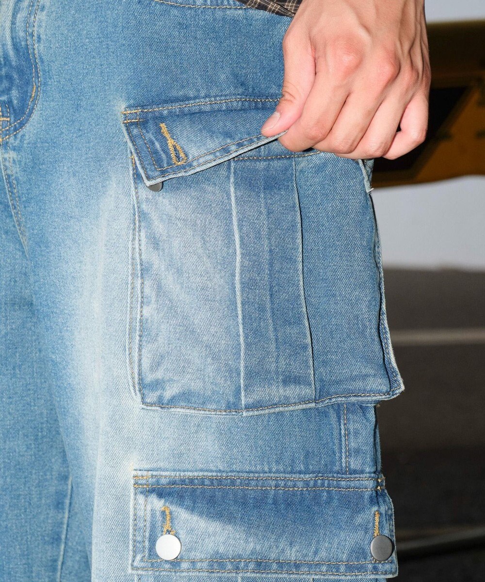 WEGO マルチポケットデニムパンツ 