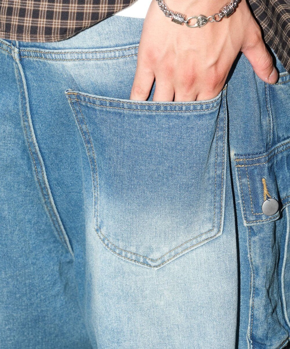 WEGO マルチポケットデニムパンツ 