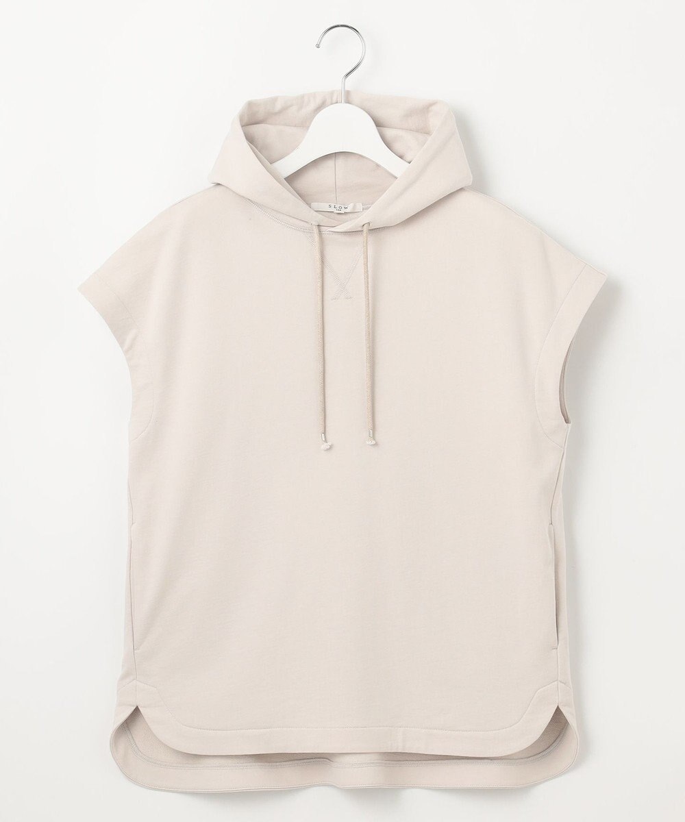 23区 【SLOW/一部店舗限定】コンパクトインレー フレンチスリーブ フーディー 