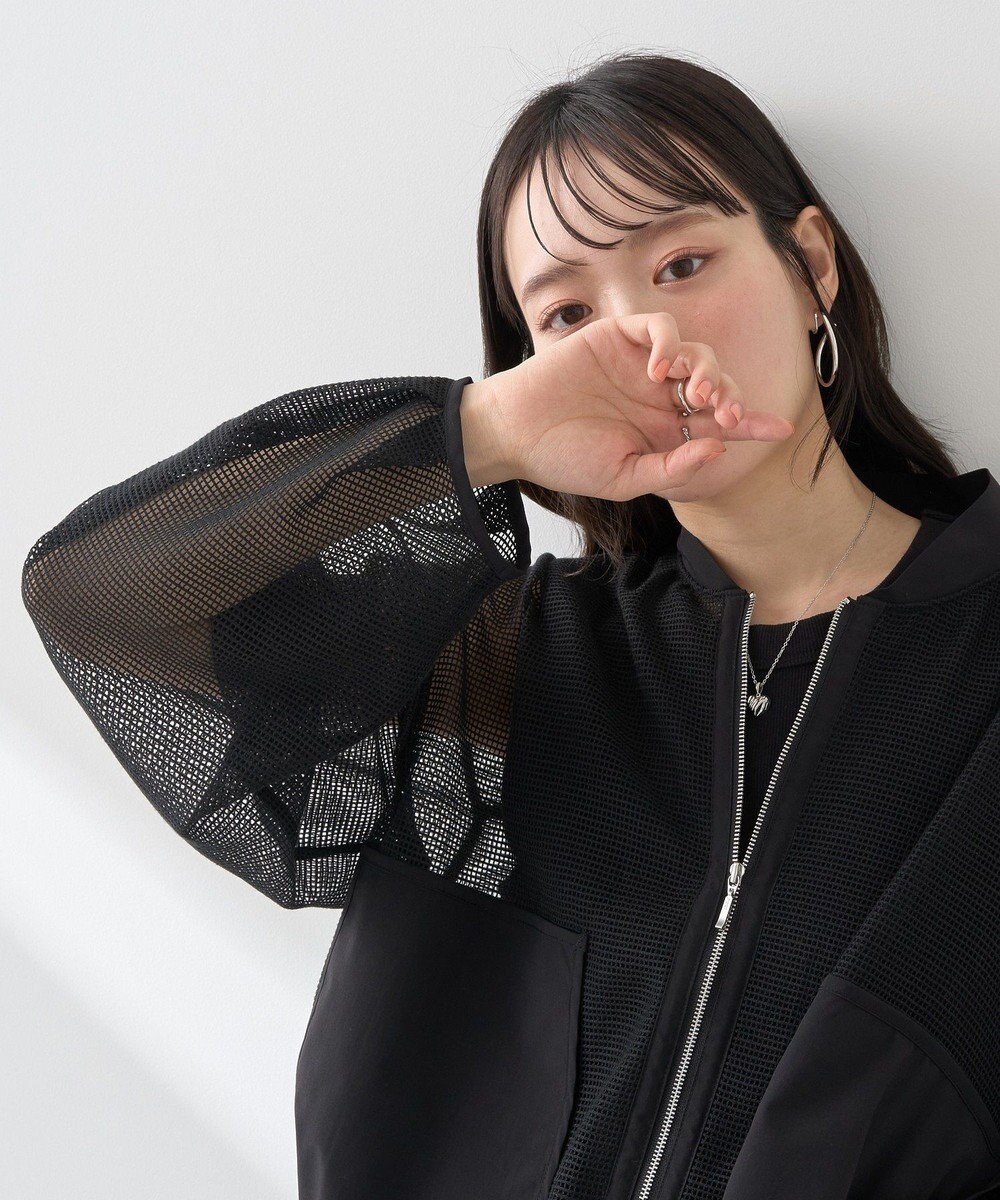 earth music&ecology メッシュブルゾン 