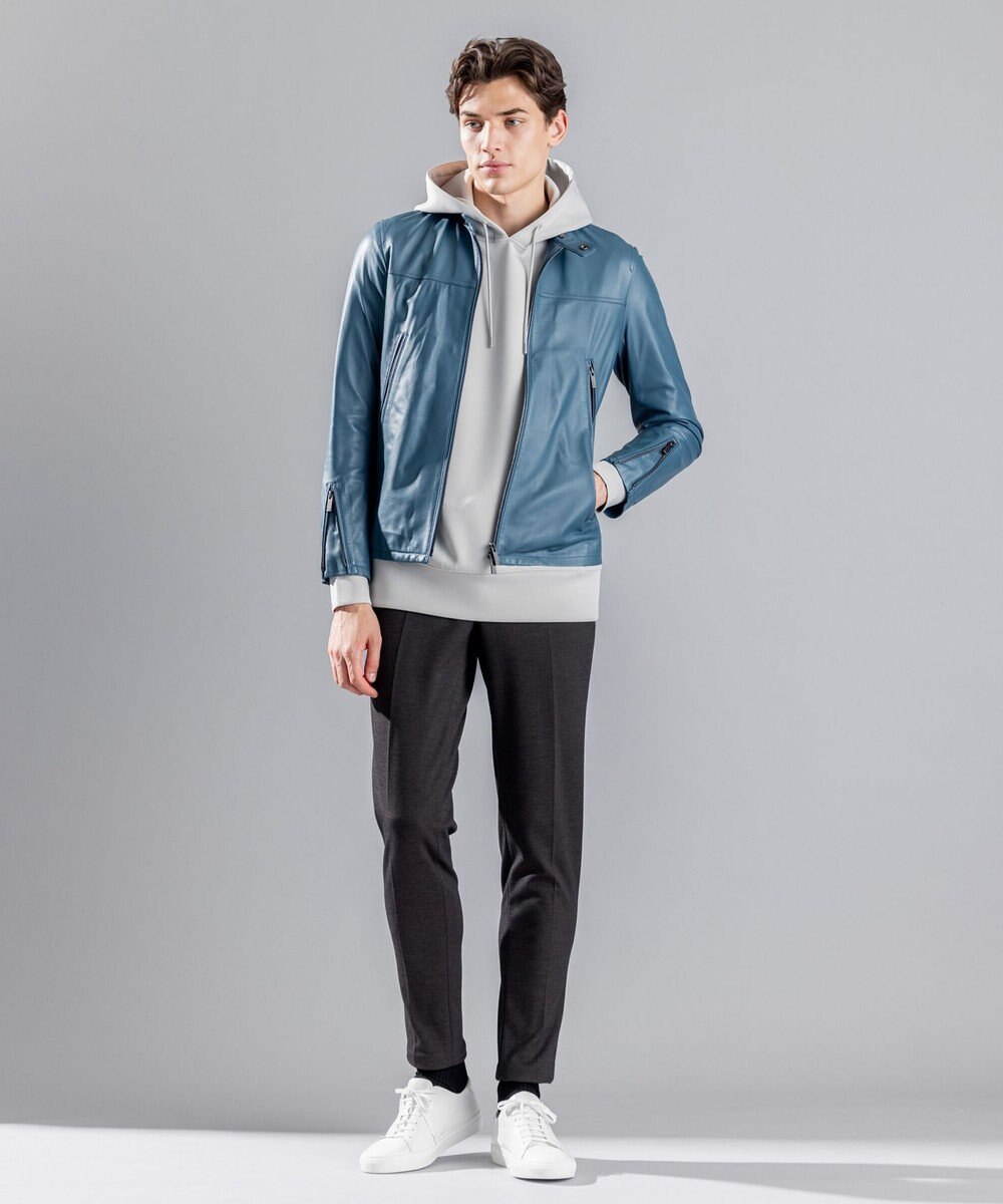 JOSEPH HOMME ライトラムナッパレザー　シングルライダース 