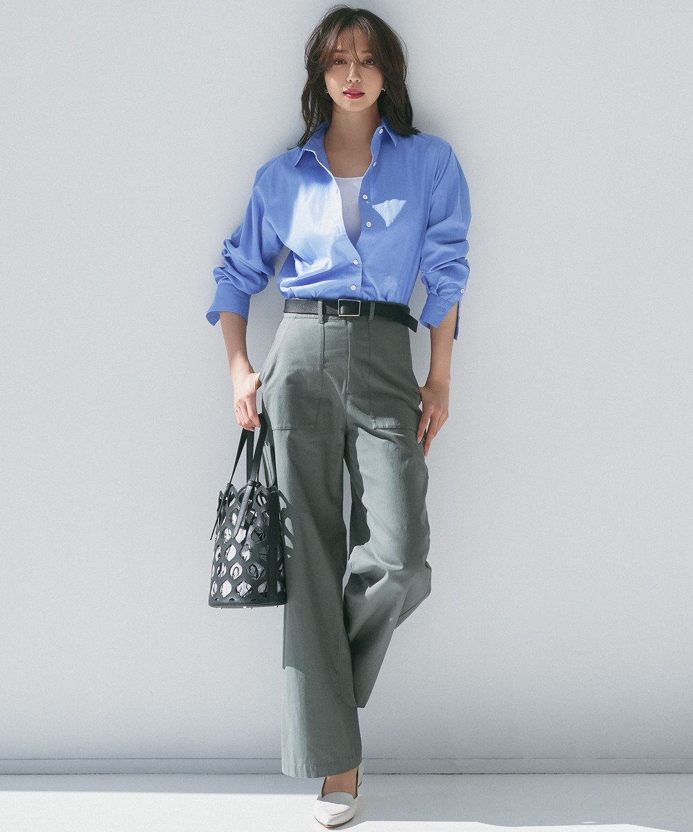 23区 S 【CLASSY.5月号掲載/洗える】CANCLINI ベーシック シャツ 