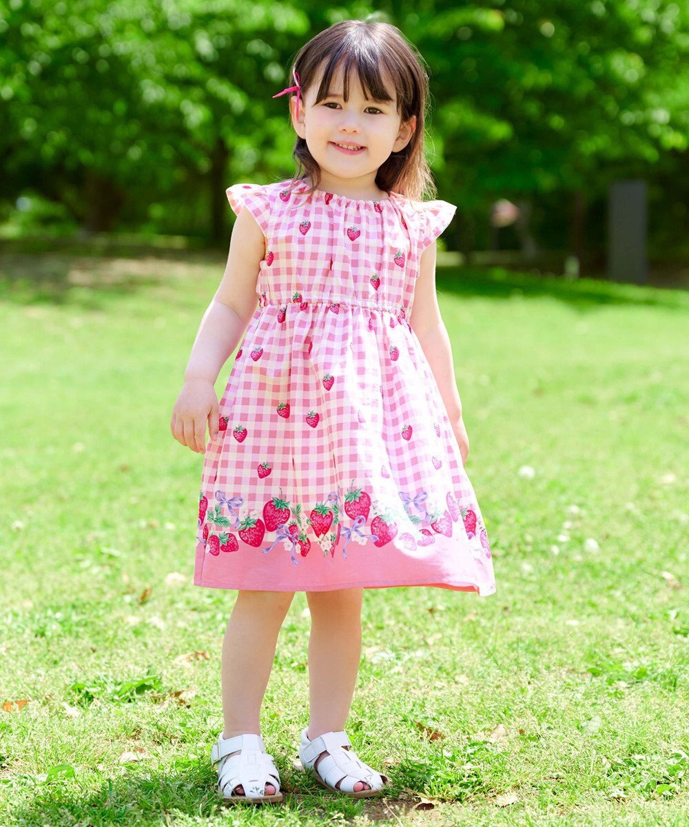 ANY KIDS 総柄 サマーワンピース 