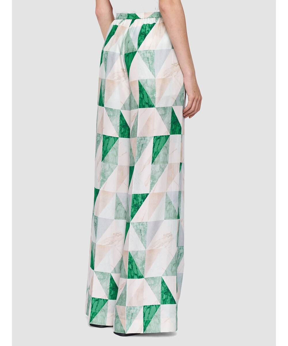 JOSEPH マーブルプリント　シルクトラウザーズ 