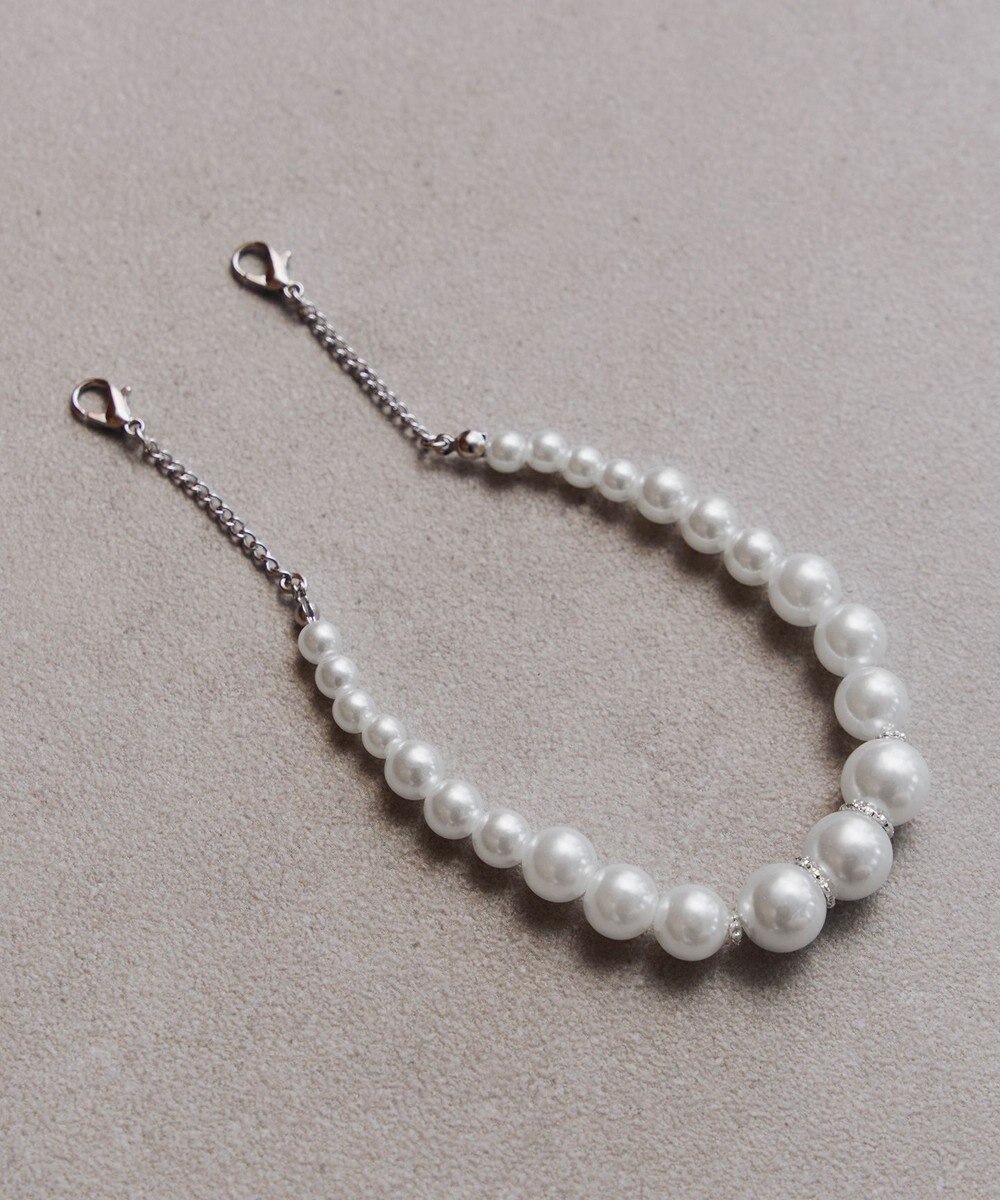 Tiaclasse 【安田美沙子さん着用・4way /2TYPEハンドル】パールチェーン付きハーフフォーマルミニバッグ 