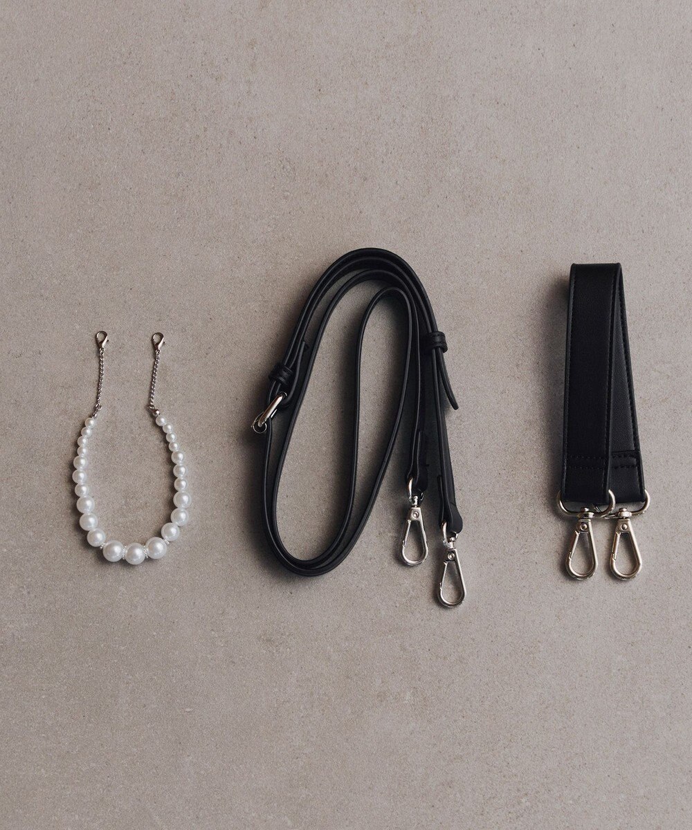 Tiaclasse 【安田美沙子さん着用・4way /2TYPEハンドル】パールチェーン付きハーフフォーマルミニバッグ 