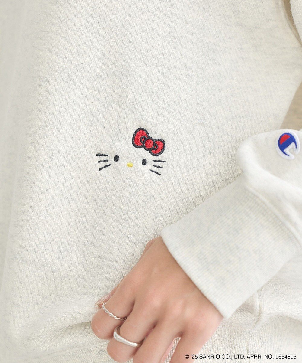 earth music&ecology チャンピオン　ハローキティ×ｅｍａｅ裏毛プルオーハ 