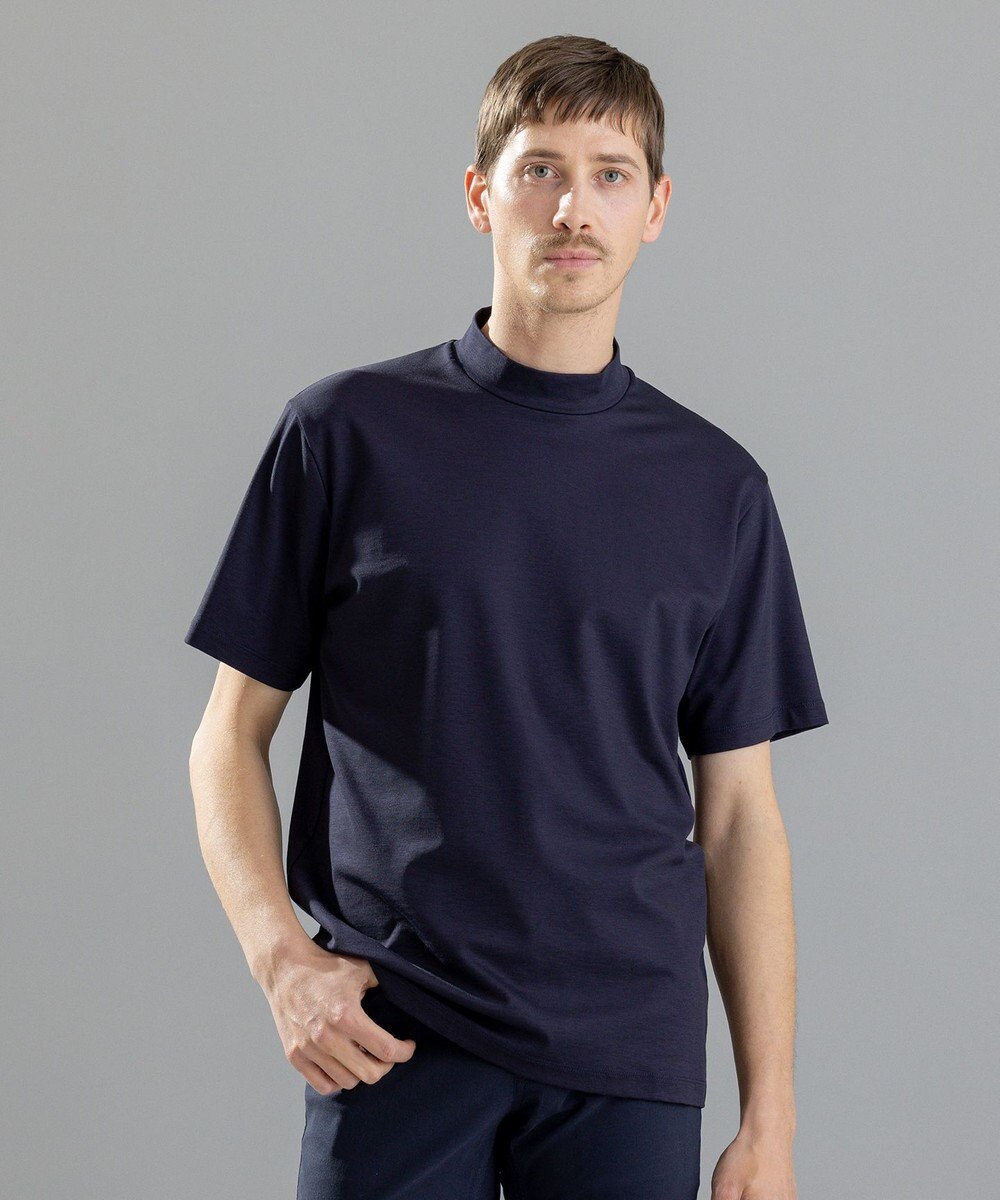 JOSEPH HOMME コンパクトストレッチジャージー　モックネックＴシャツ 